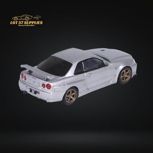 Inno64 NISSAN SKYLINE GT-R (R34) V-SPEC II SILVER 1:64 IN64-R34VS-SIL