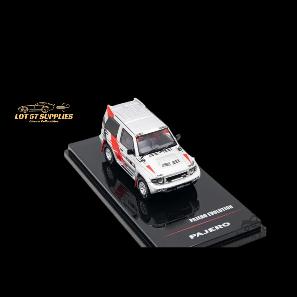Inno64 Mitsubishi Pajero Evolution "RALLIART" in Silver 1:64 IN64-EVOP-RAWSIL