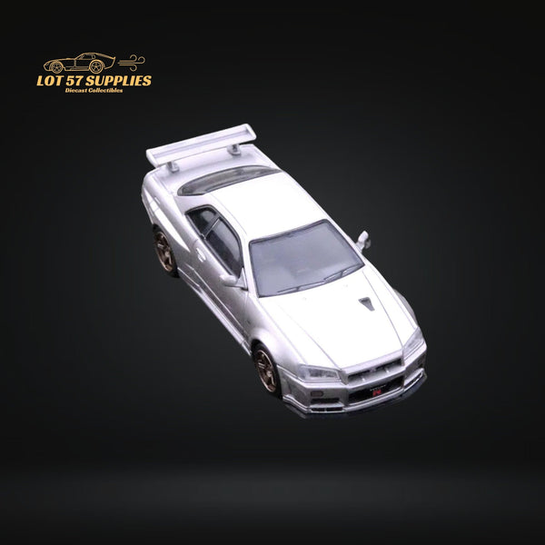 Inno64 NISSAN SKYLINE GT-R (R34) V-SPEC II SILVER 1:64 IN64-R34VS-SIL