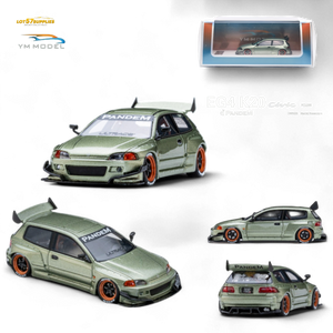 Model car with Pandem modifications on a white background, featuring YM Model branding.