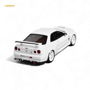 Error404 Model Nissan Skyline GT-R (R34) Custom Solid White 1:64