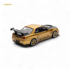 Inno64 TOP SECRET R34 GT-R - Gold 1:64
