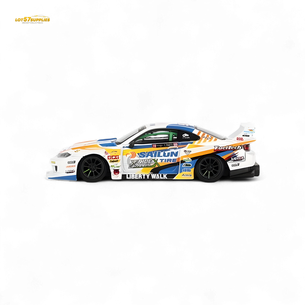 Mini-GT Nissan LB-Super Silhouette S15 Silvia 2023 Formula Drift Japan #895 1:64