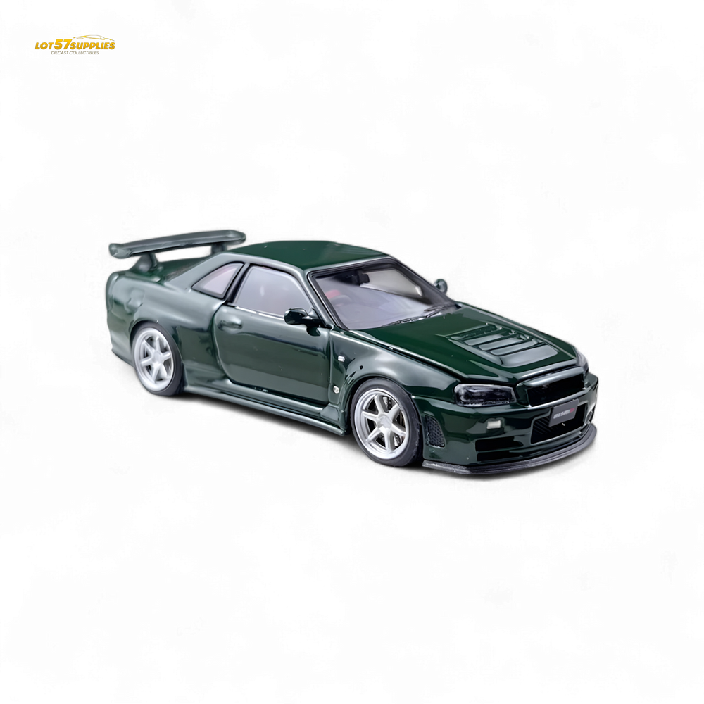PGM Nissan GTR R34 Z-TUNE - British Green 1:64 Ordinary