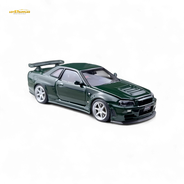 PGM Nissan GTR R34 Z-TUNE - British Green 1:64 Ordinary