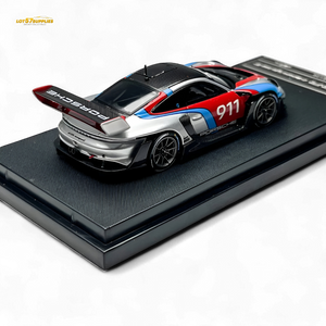 HKM Model Porsche 911 (992) GT3 R Rennsport Silver #911 1:64