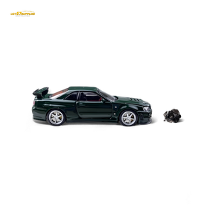 PGM Nissan GTR R34 Z-TUNE - British Green 1:64 Ordinary