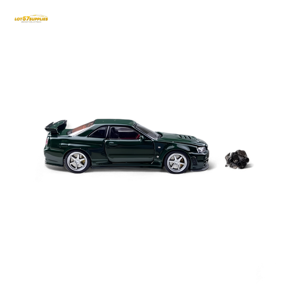 PGM Nissan GTR R34 Z-TUNE - British Green 1:64 Ordinary