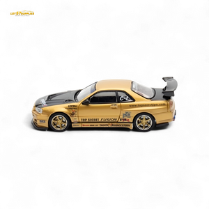 Inno64 TOP SECRET R34 GT-R - Gold 1:64