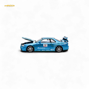Cool Art Skyline R34 Blue #92 - With Figure 1:64