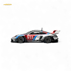 HKM Model Porsche 911 (992) GT3 R Rennsport Silver #911 1:64