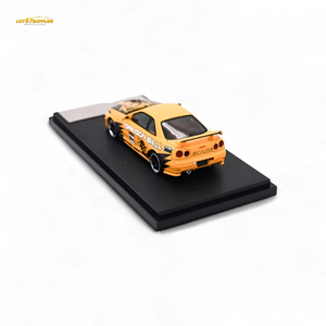 Fast Speed Skyline R34 GT-R - Orange DRAGON Z 1:64