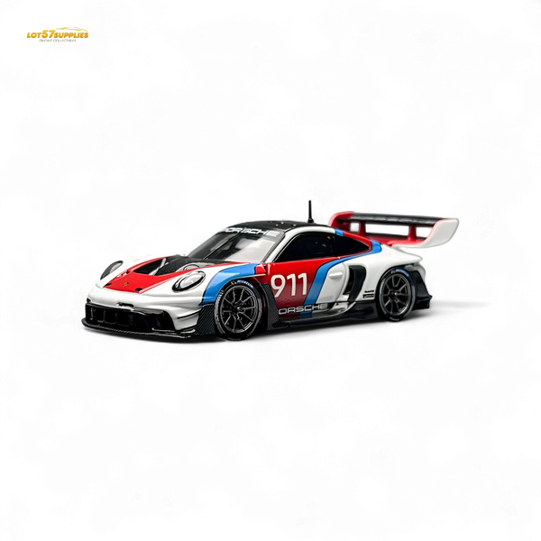 HKM Model Porsche 911 (992) GT3 R Rennsport White #911 1:64