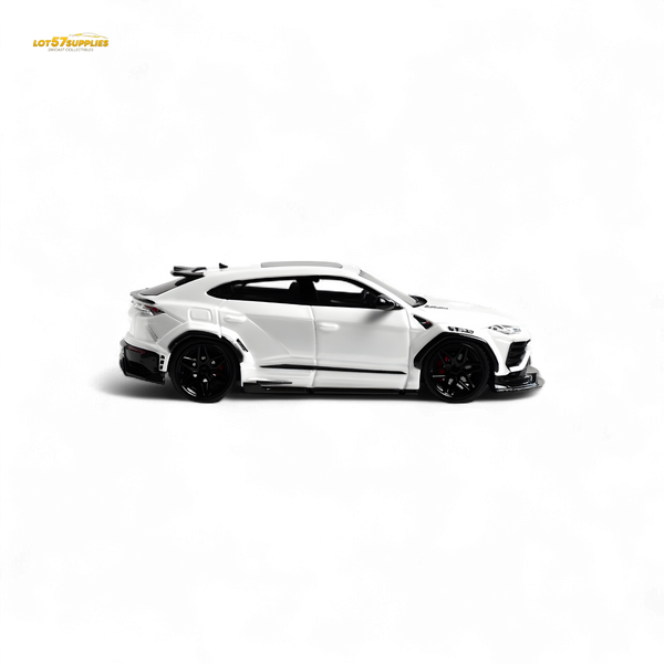 Flame Lamborghini Urus LBWK Bianco Icarus White Resin 1:64
