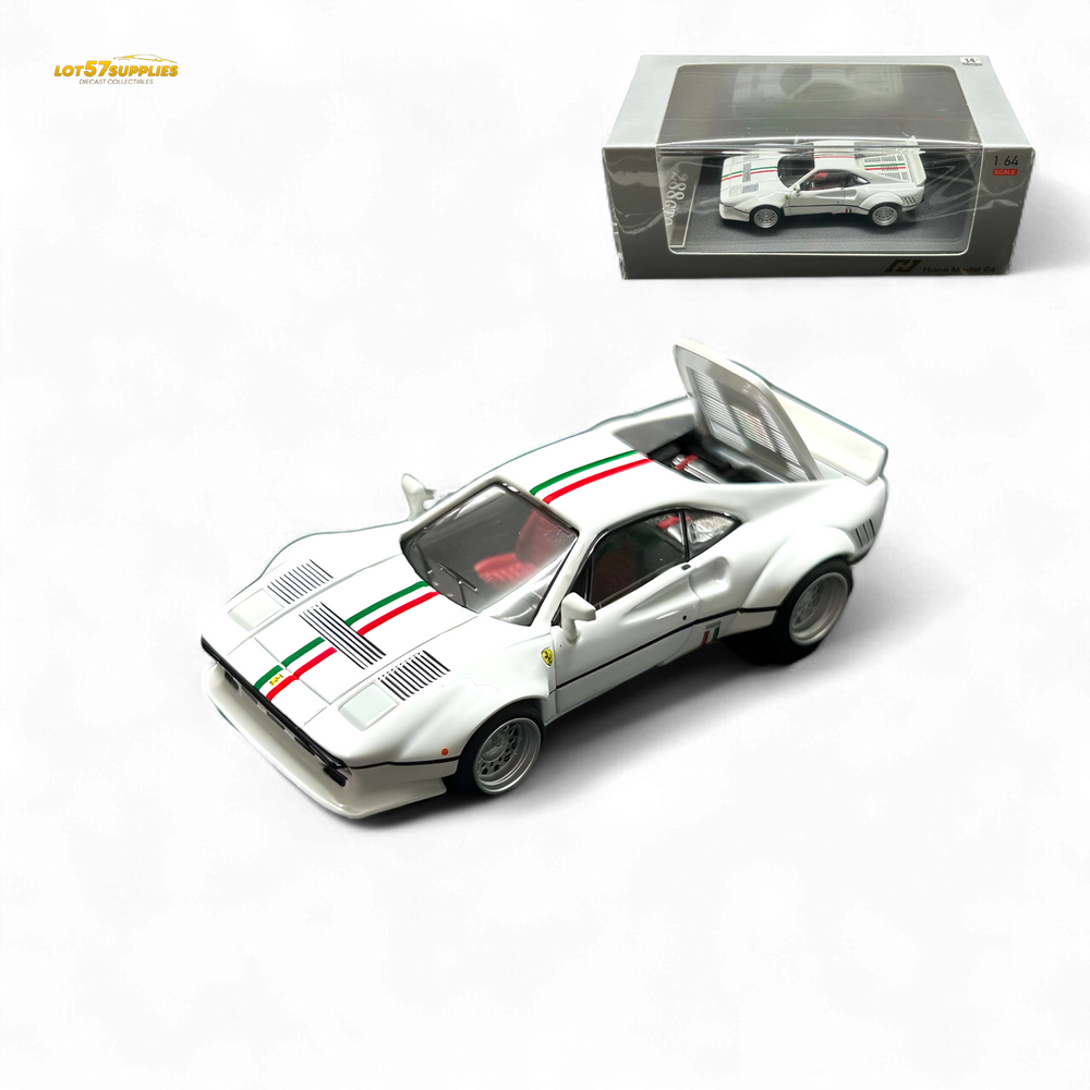 Hone Model 64 288GTO Wide-Body - Latte Art White 1:64