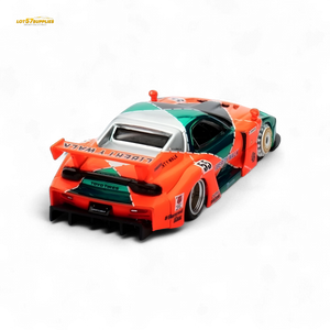 Inno64 CHASE Mazda RX-7 LBWK FD3S Orange/Green MDX 24' 1:64