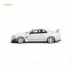 Error404 Model Nissan Skyline GT-R (R34) Custom Solid White 1:64