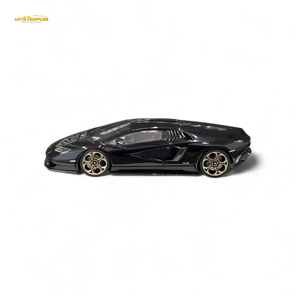 Fuelme Model NEO COUNTACH LPI 800-4 NERO MAIA BLACK 1:64 Resin