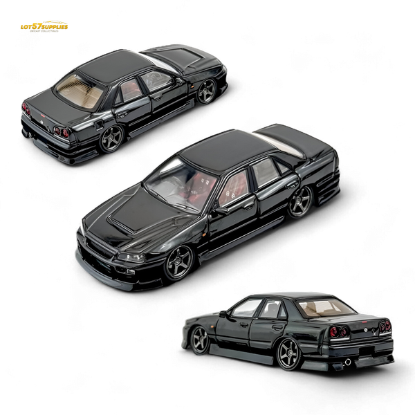 Mortal ER34 SKYLINE URAS Metallic Black 1:64