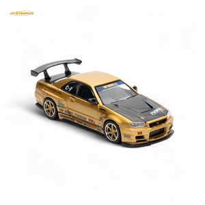 Inno64 TOP SECRET R34 GT-R - Gold 1:64