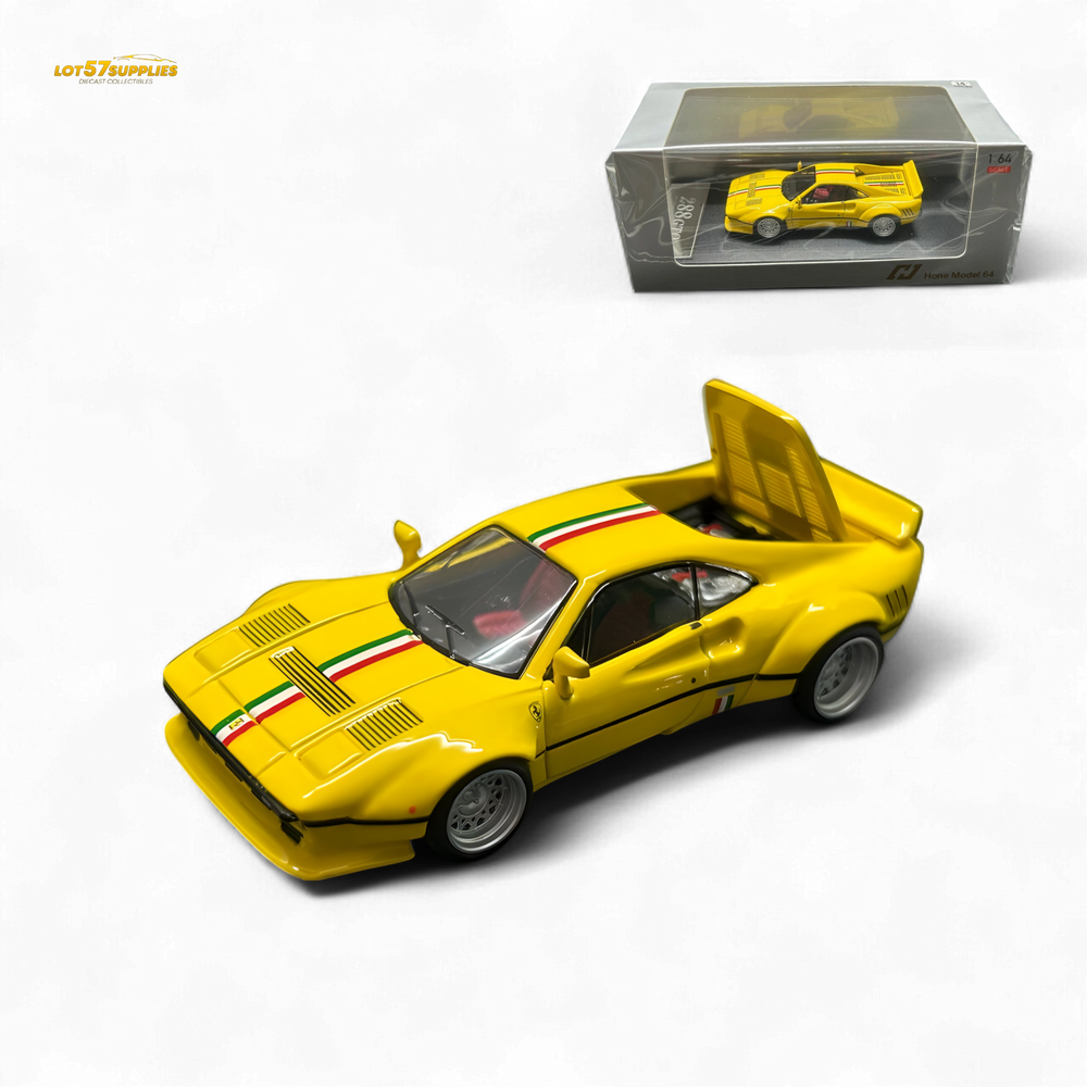 Hone Model 64 288GTO Wide-Body - Latte Art Yellow 1/64