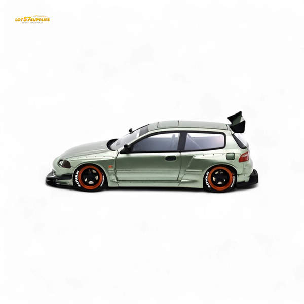 Model car on a white background