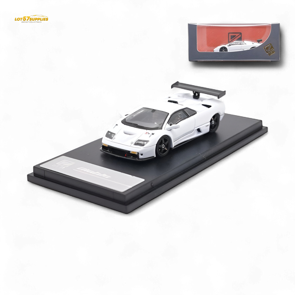 DCM Lamborghini Diablo GT-R White Diecast Model 1:64 Limited to 500 Pcs