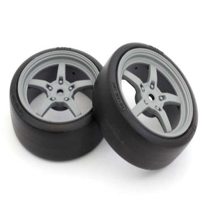 Kyosho KYOFATH705GYD America Premounted Drift Tire FZ02 (2) (5 Spoke Racing)