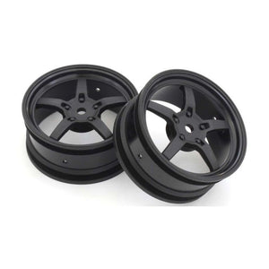 Kyosho KYOFAH705BK 5-Spoke Racing Wheel (Black / 2pcs) FAH705BK