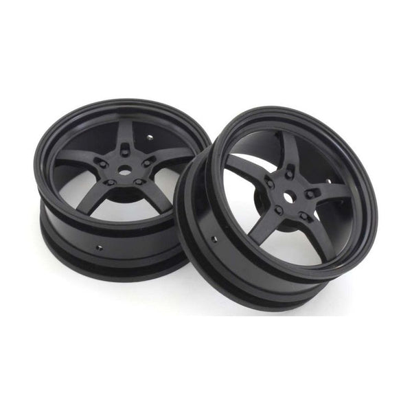 Kyosho KYOFAH705BK 5-Spoke Racing Wheel (Black / 2pcs) FAH705BK