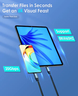 High Speed Gigabit & 8K UHD Data Cable with Magnetic Cord