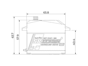 1/5 Scale High Voltage Brushless Digital Servo, 0.13s