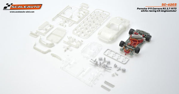 PowerHobby Scaleauto 1973 Porsche 911 Carrera RS 2.7 White Kit 1/32 Slot Car SC-6203