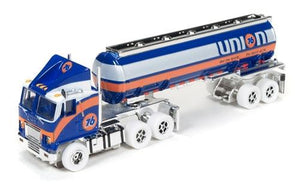 Autoworld iWheels Racing Rigs R8 GMC Semi Fuel Tanker Union 76 Truck SC286 Aw