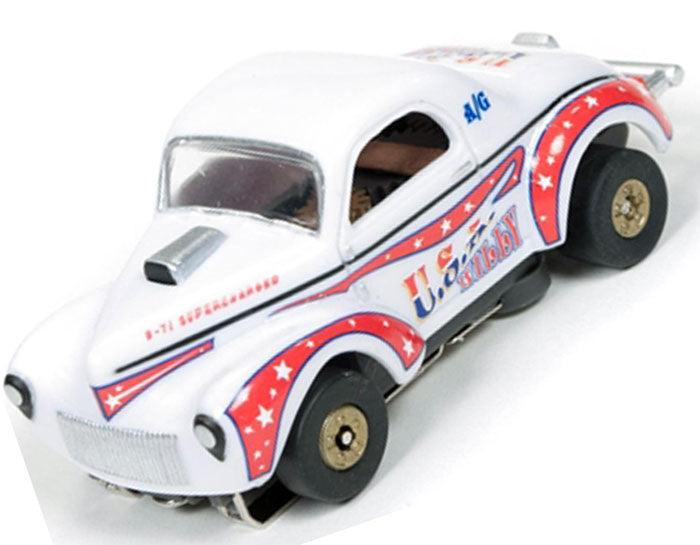 Autoworld Thunderjet 1941 Willys Coupe Gasser USA Willy Tjet AFX SC304 AW R14