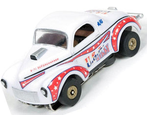 Autoworld Thunderjet 1941 Willys Coupe Gasser USA Willy Tjet AFX SC304 AW R14