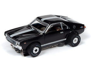 Auto World 1968 AMC AMX Black Thunderjet HO Slot Car SC349 fits AFX