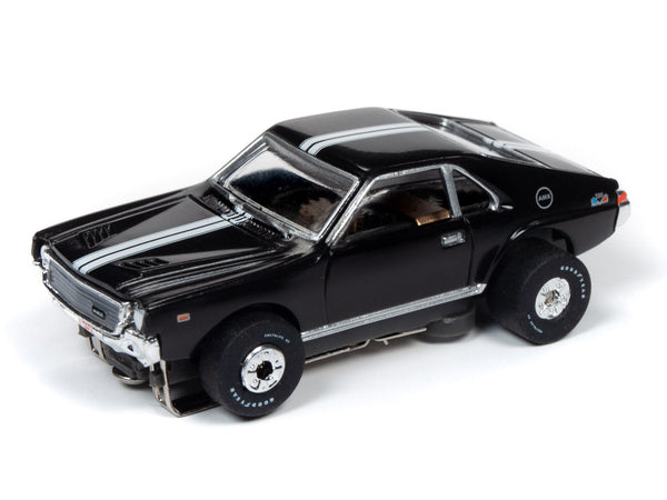 Auto World 1968 AMC AMX Black Thunderjet HO Slot Car SC349 fits AFX