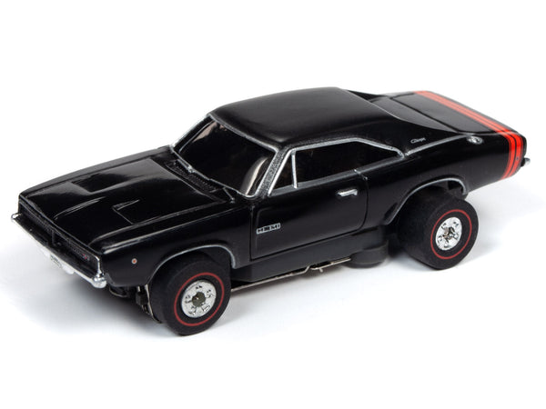 Auto World 1968 Dodge Charger Black Thunderjet HO Slot Car SC349 fits AFX