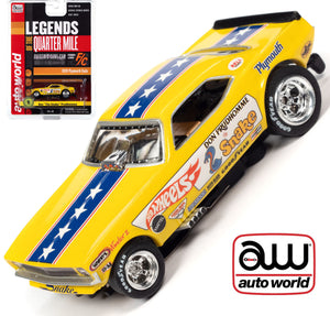 Auto World 4Gear Don The Snake Prudhomme Plymouth Cuda AFX HO Slot Car