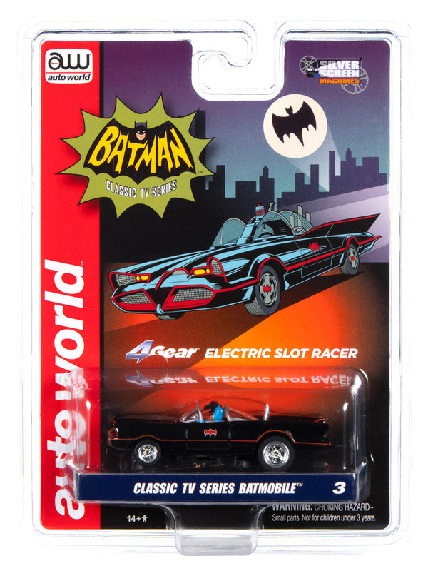 Auto World Batman Batmobile Classic TV Series SC358 4Gear HO Scale Slot Car