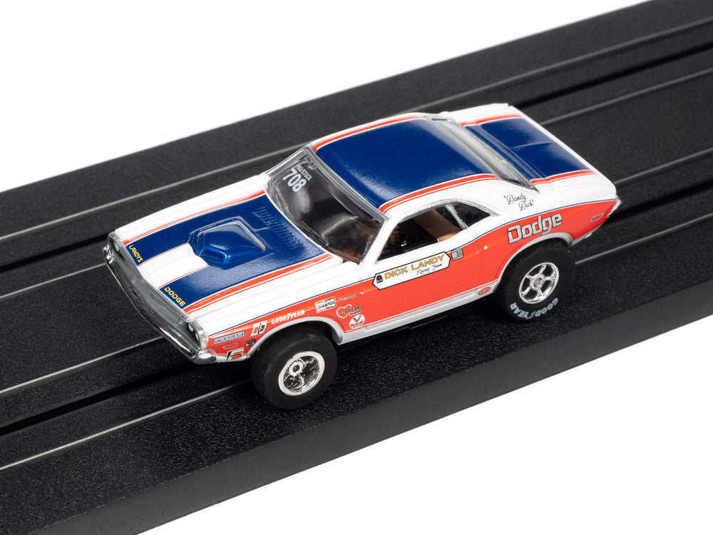 Auto World Xtraction Dick Landy 1971 Dodge Challenger HO Slot Car SC361 for AFX