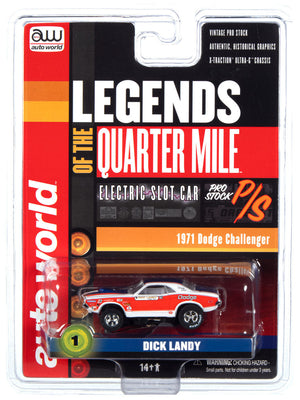 Auto World Xtraction Dick Landy 1971 Dodge Challenger HO Slot Car SC361 for AFX