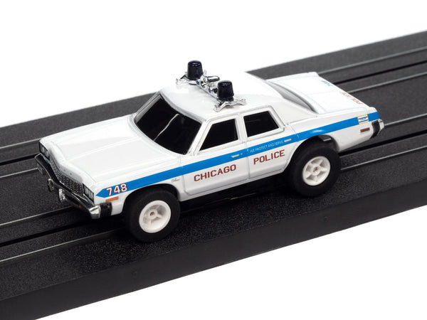 Auto World Chicago Police Dodge Monaco Blue Brothers R36 HO Slot Car for AFX Xtraction