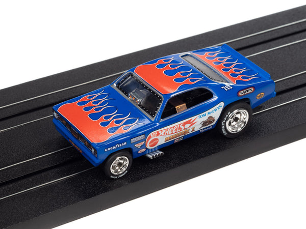 Auto World 4Gear Hot Wheels Tom McEwen Mongoose Plymouth Duster Funny HO Slot Car