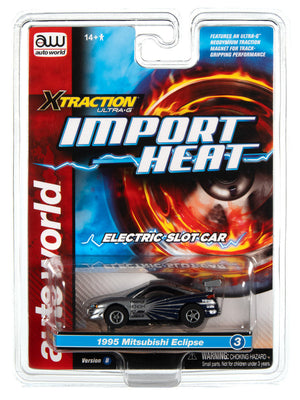 Auto World Mitsubishi Eclipse Xtraction Import Heat for AFX HO Scale Slot Car SC378
