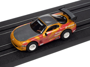 Auto World 1995 Mazda RX7 Gold Xtraction Import Heat for AFX HO Scale Slot Car SC378
