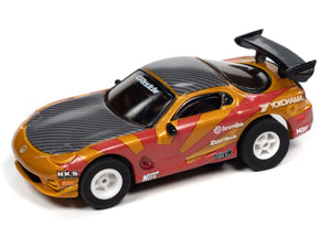 Auto World 1995 Mazda RX7 Gold Xtraction Import Heat for AFX HO Scale Slot Car SC378