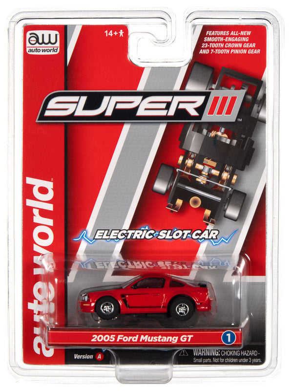 Auto World 2005 Ford Mustang GT Red HO AFX Slot Car SC383
