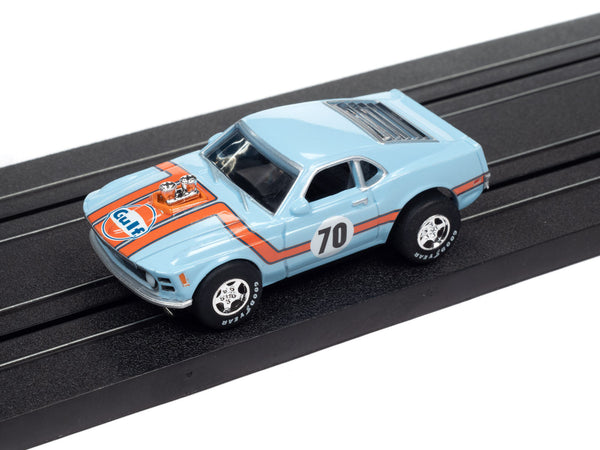 Auto World 1970 Ford Mustang Boss 302 Gulf Super III HO Slot Car AFX SC383